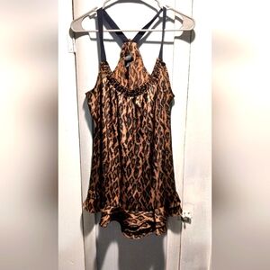 NICOLE Miller sleeveless tunic Tank Top L